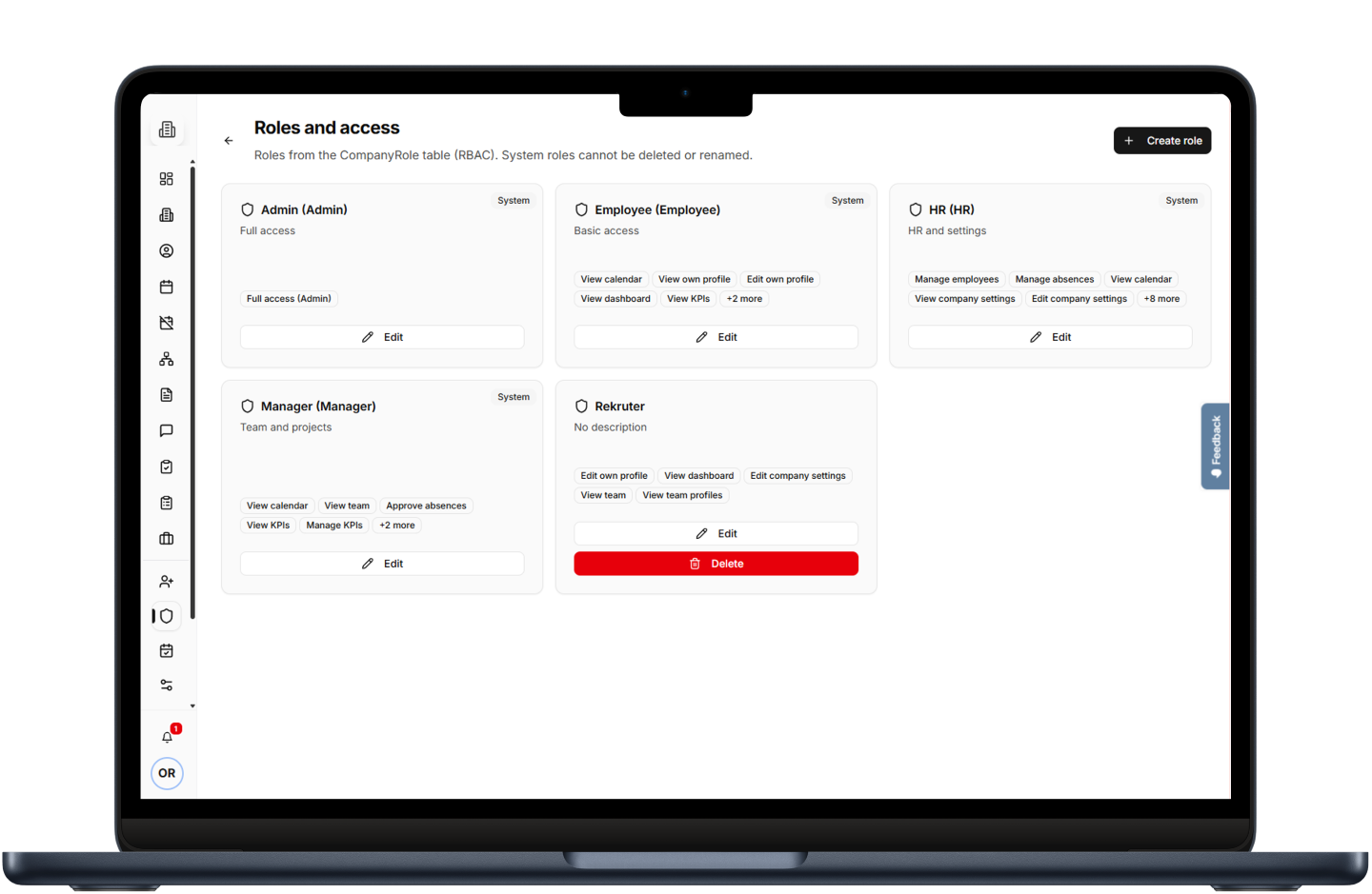 Roles & permissions